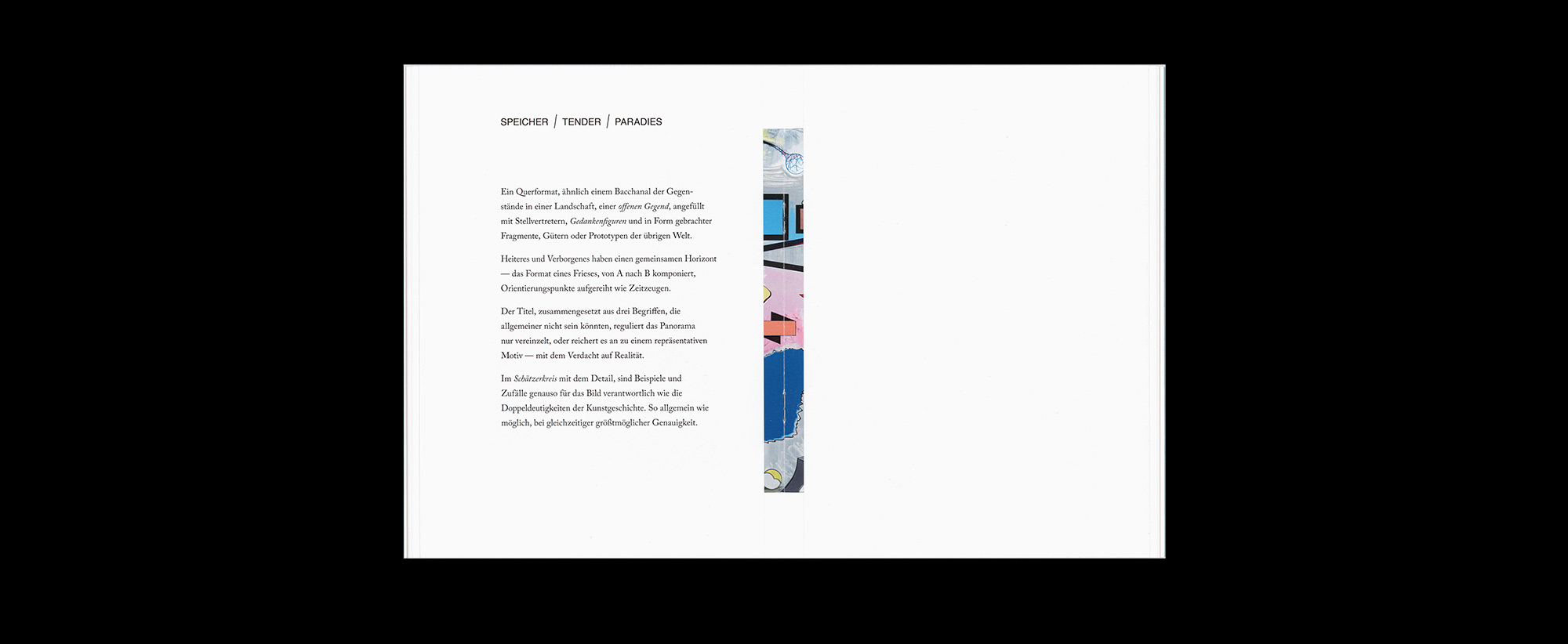 Thomas Scheibitz SPEICHER TENDER PARADIES